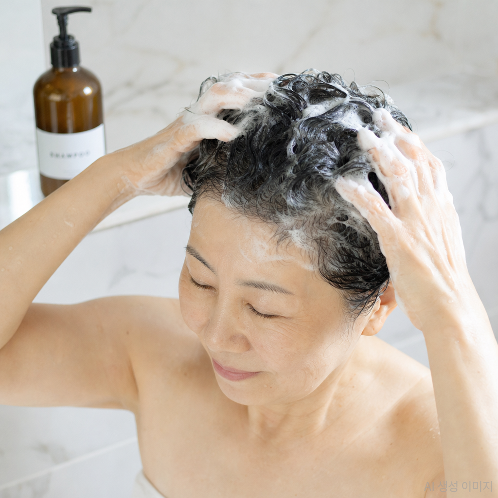 가을 환절기 50대 푸석한 모발 홈케어